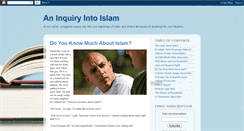 Desktop Screenshot of inquiryintoislam.com